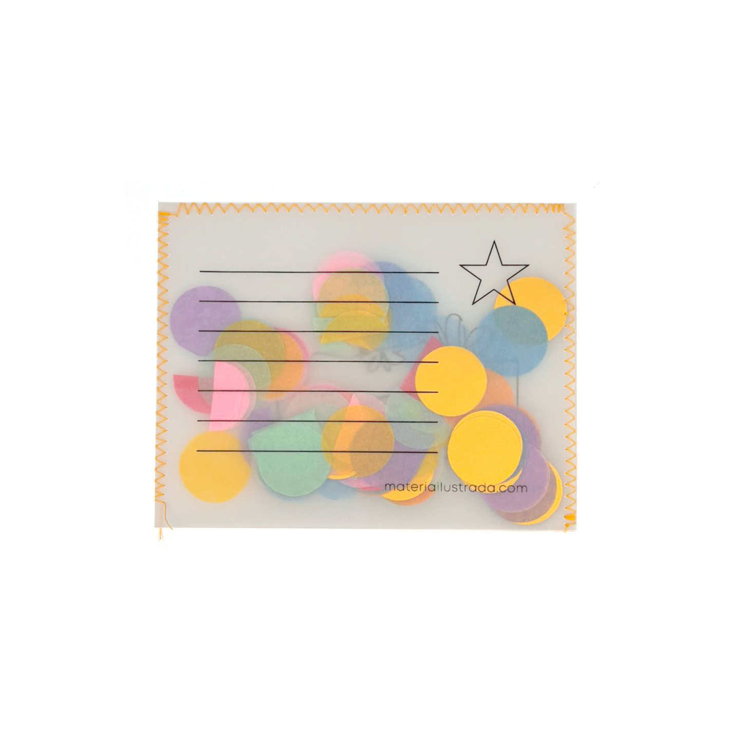 Tarjeta confeti cocodrilo